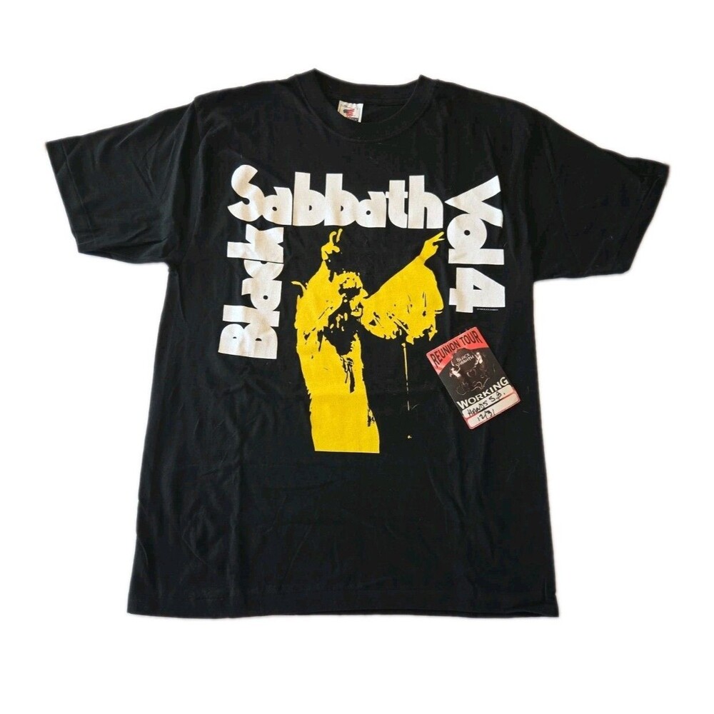 Vntg 1999 Black Sabbath Reunion Tour Shirt Lg Single Stitch DEADSTOCK **Crewpass